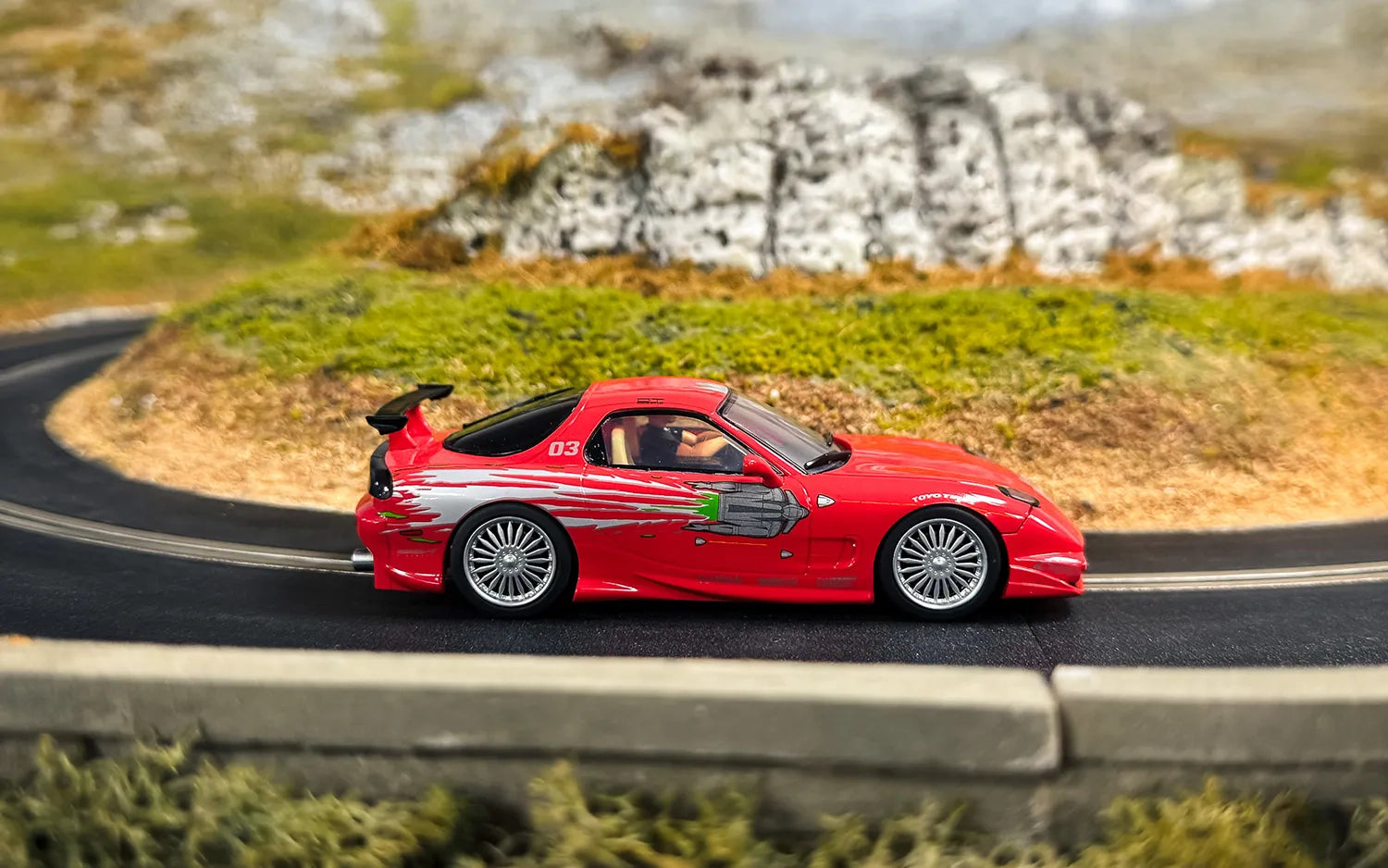 Scalextric 1:32 Scale - Mazda RX7 - The Fast And The Furious, Red - C4592