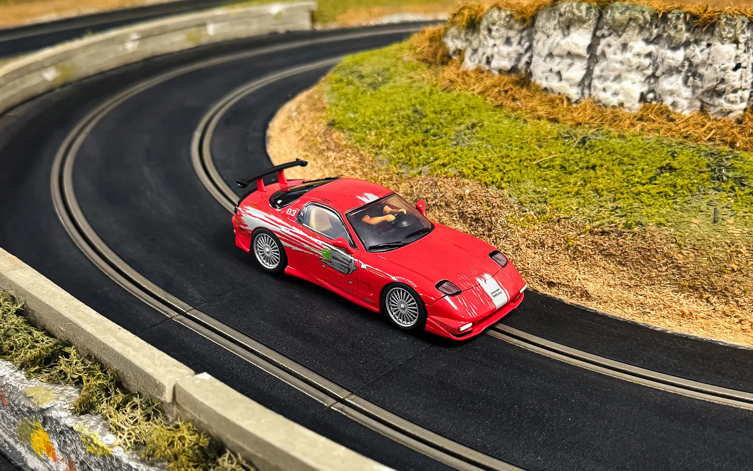Scalextric 1:32 Scale - Mazda RX7 - The Fast And The Furious, Red - C4592