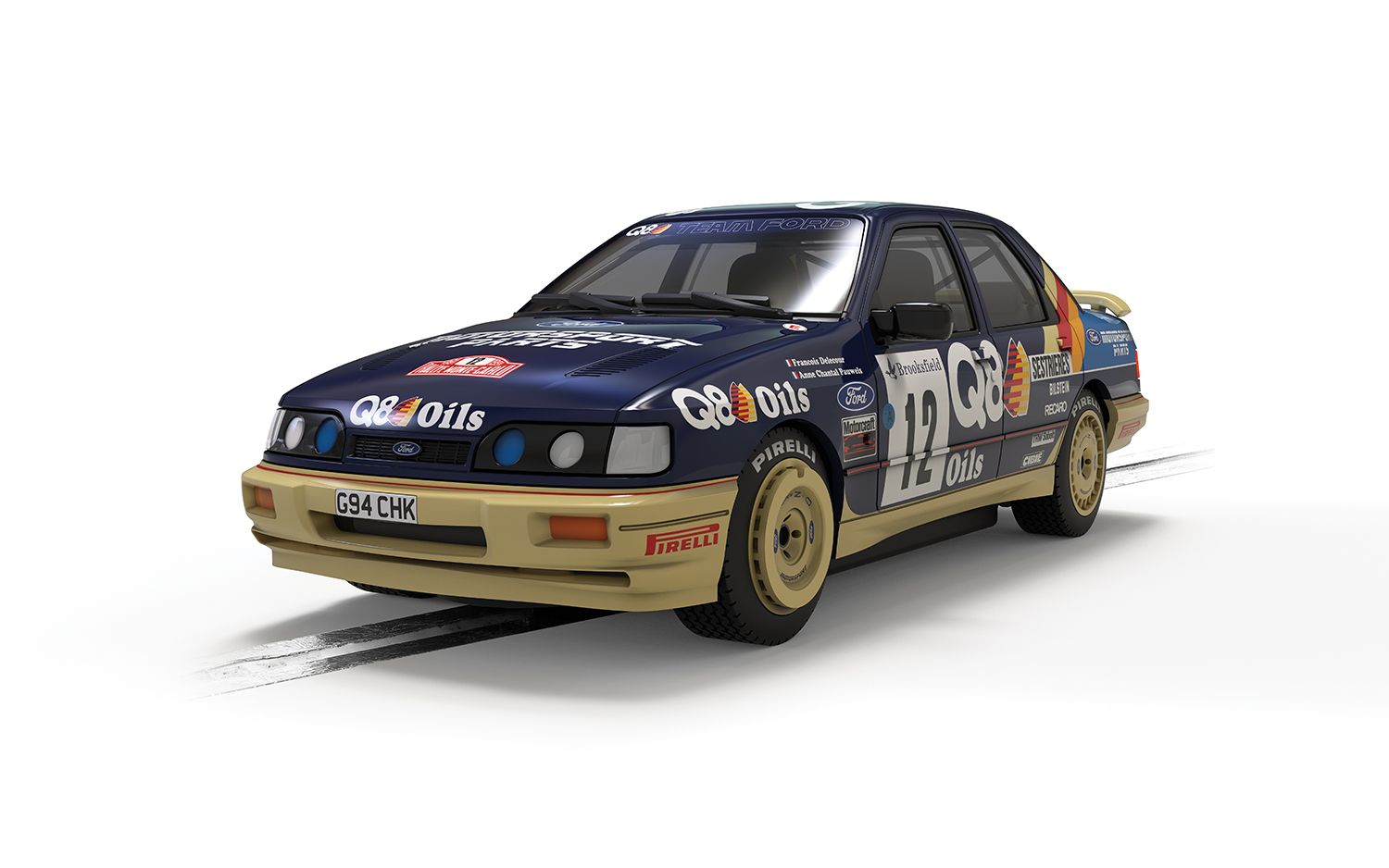 Scalextric 1:32 Scale - Ford Sierra Sapphire Cosworth - 1991 Monte Carlo Rally - Francois Delecour - C4607