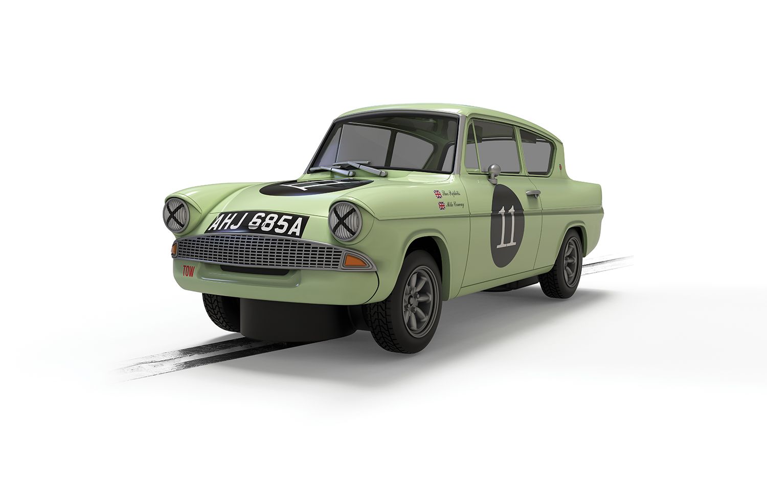 Scalextric 1:32 Scale - 2018 Ford Anglia 105e - Theo Paphitis - C4617