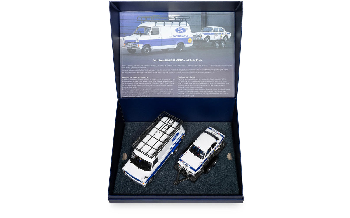 Scalextric Ford Transit MK1 and MK1 Escort - Ford Motorsport Twin Pack - C4649A