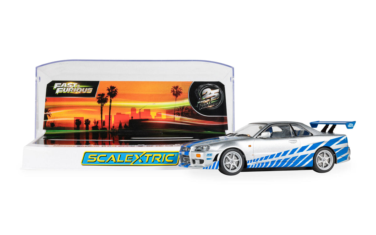 Scalextric 1:32 Scale - Nissan Skyline GT-R (R34), Fast and Furious - C4674