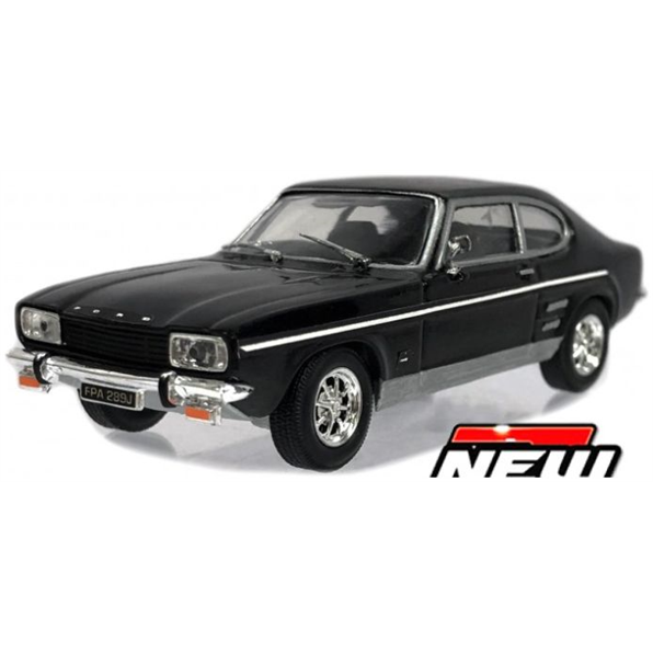 CARARAMA 1:43 Scale Diecast - 1973 Ford Capri Mk 1 1600 GT in Black - 4-12641
