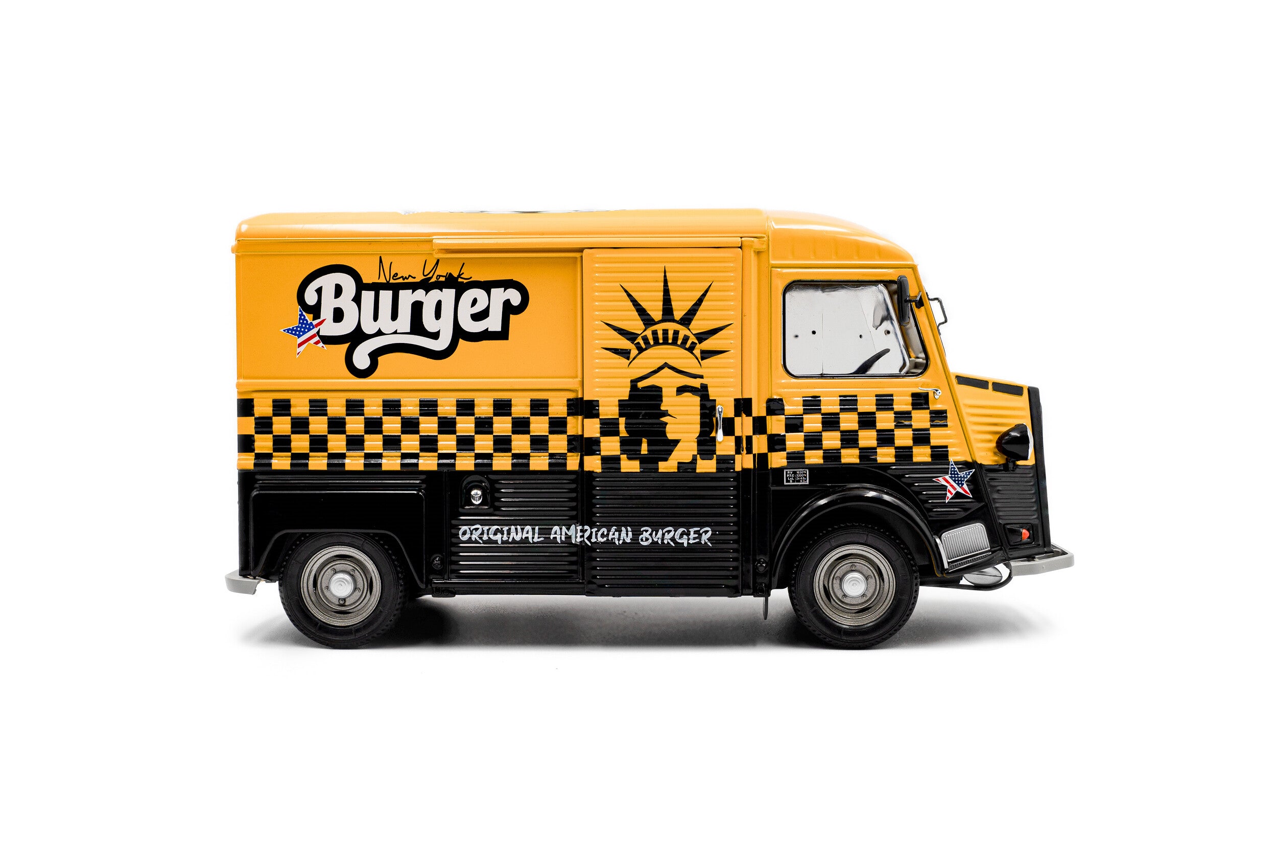 Solido 1:18 Diecast - Citroën Type HY NYC BURGER VAN, Yellow - S1804822