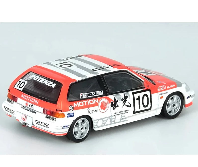 INNO64 1:64 HONDA CIVIC EF9 #10 IDEMITSU MOTION MACAU GUIA RACE 1990