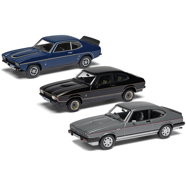 Corgi 1:43 Scale Ford Capri Sporting Trilogy Collection Three Car Boxed Set - VC01302