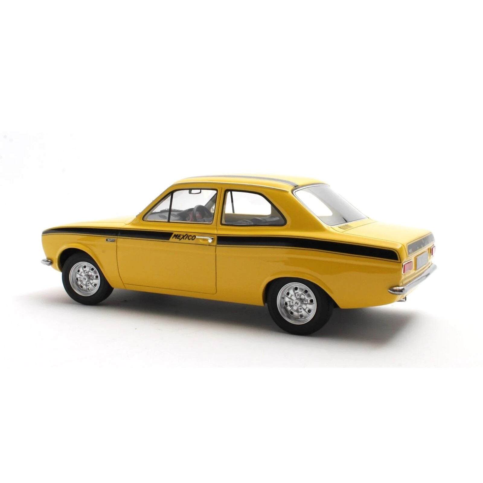 CULT 1:18 Scale Model 1973 Ford Escort Mk1 Mexico - Yellow - CML063-3 - Only 96 Made
