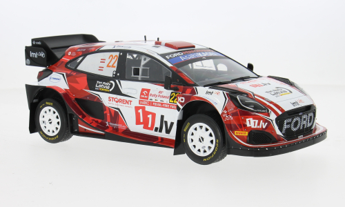 IXO 1:18 Diecast - Ford Puma Rally1, Rally WM, Rallye Polen, 2024, #22, M.Sesks/R.Francis, Black - IXO18RMC215.22