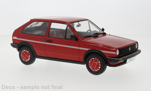 MCG 1:18 Scale Diecast Model Car - 1985 VW Polo II Coupe Fox, Red - MCG18523