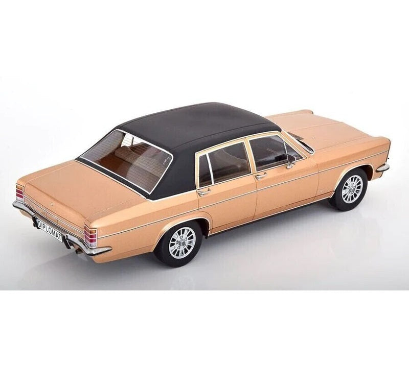 MCG 1:18 Scale Diecast Model Car - 1972 Opel Diplomat B 5.4L Automatic in Gold
