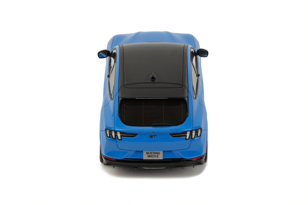 OTTO 1:18 Scale Resin Model Car - 2021 Ford Mustang Mach-E GT, Performance Grabber Blue (OT414)