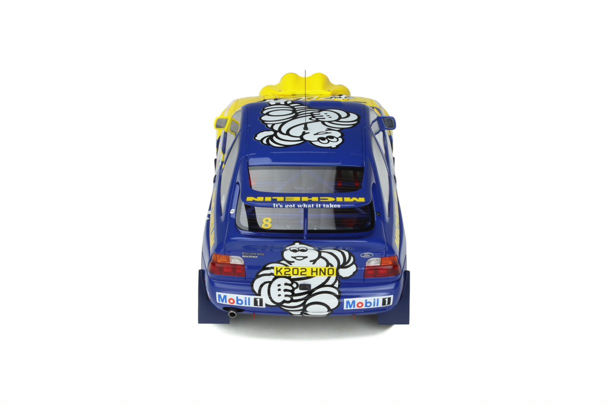 OTTO 1:18 Scale Resin Model Car - Ford Escort Cosworth Gr A #8, RAC Rally 1993, Michelin Pilot (OT994)