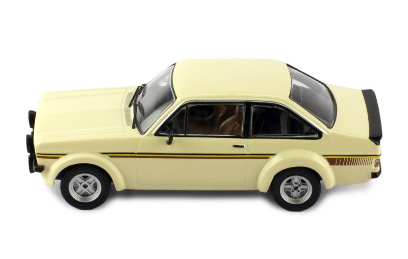 IXO 1:43 Scale Diecast Model Car - 1975 Ford Escort Mk2 RS 1800, Beige - CLC538N.22