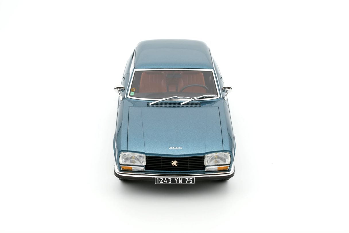 OTTO 1:18 Scale Resin Model Car - 1972 PEUGEOT 304 S COUPE, BLUE (OT449)