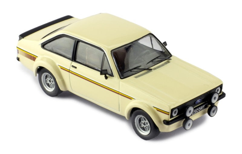 IXO 1:43 Scale Diecast Model Car - 1975 Ford Escort Mk2 RS 1800, Beige - CLC538N.22