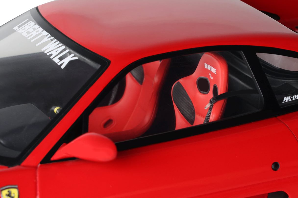 GT Spirit 1:18 Scale Resin Model, 2023 Ferrari F355 Liberty Walk - Red - GT468