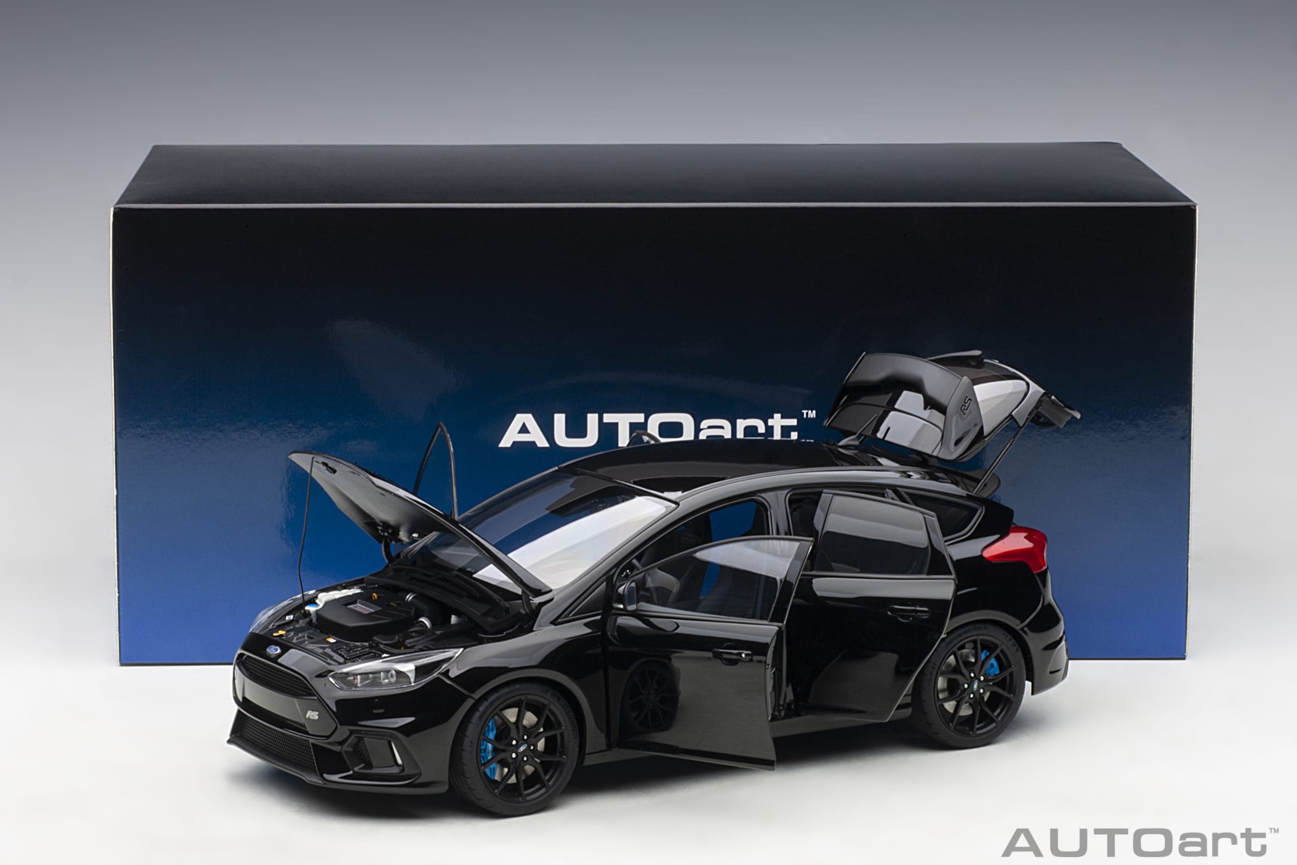 Autoart 1:18 Ford Focus RS 2016, Shadow Black, (full openings) 72952