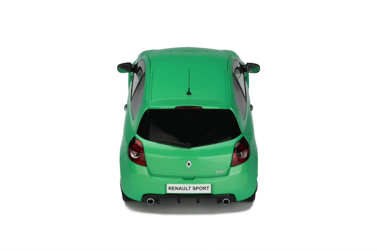 OTTO 1:18 Scale Resin Model Car - 2011 Renault Clio 3 Ph.2 RS, Alien Green (OT900)