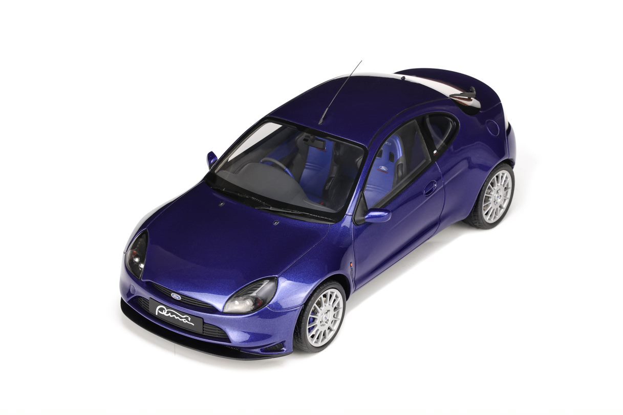 OTTO 1:18 Scale Resin Model Car - 1999 Ford Puma Racing, Imperial Blue (OT428)