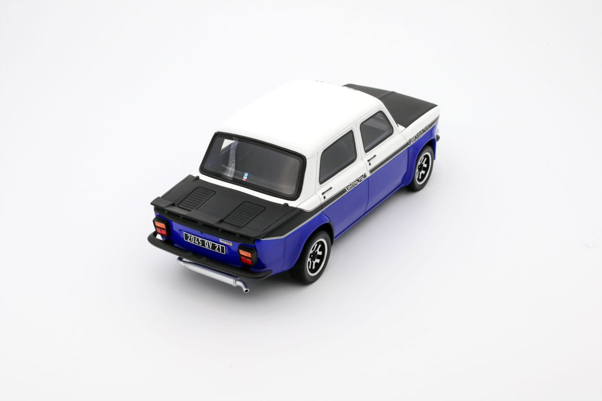 OTTO 1:18 Scale Resin Model Car - 1977 SIMCA 1000 RALLYE 2 SRT, BLUE/WHITE - (OT1063)