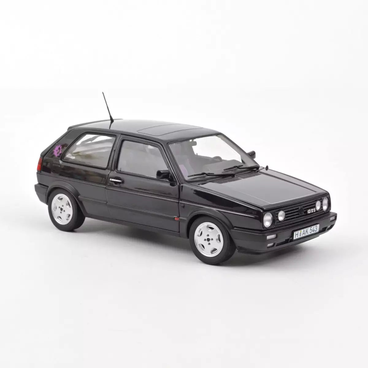 Norev 1:18 Scale Diecast Model Car - 1991 VW Volkswagen Golf Fire & Ice, Metallic Purple