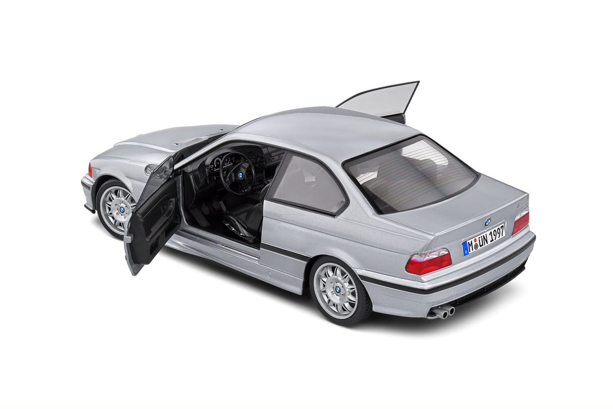 SOLIDO 1:18 Scale Diecast Model, 1990 BMW E36 M3 Coupe in Silver