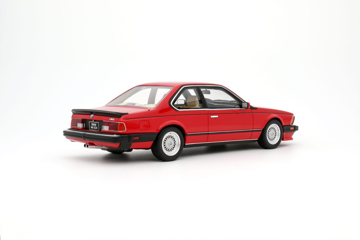 OTTO 1:18 Scale Resin Model Car - 1986 BMW E24 M6, RED - OT1018