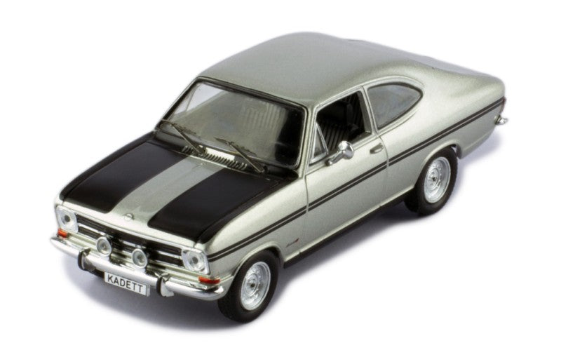 IXO 1:43 Scale Diecast Model Car - 1966 Opel Kadett B Coupe Rallye - SILVER