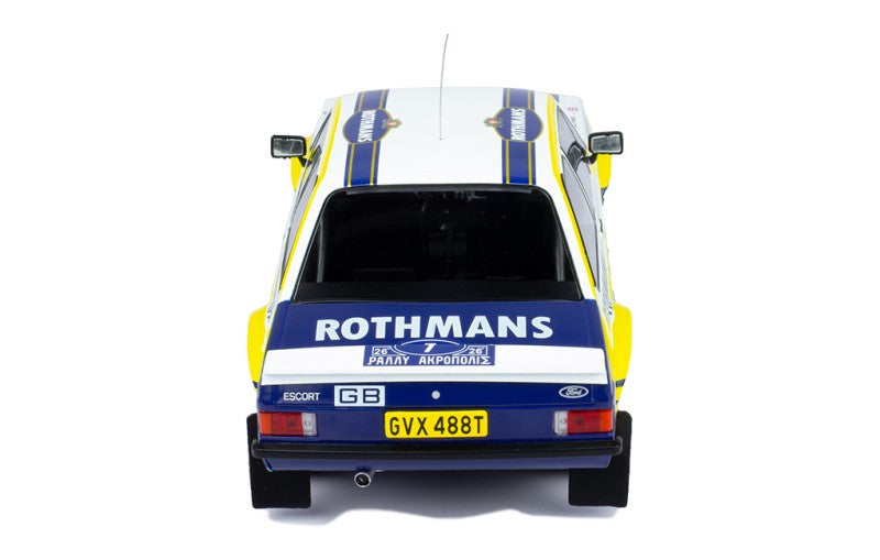 IXO 1:18 ROTHMANS FORD ESCORT MK2 RS1800 #7 RALLY ACROPOLIS 1979 R.CLARK/PORTER