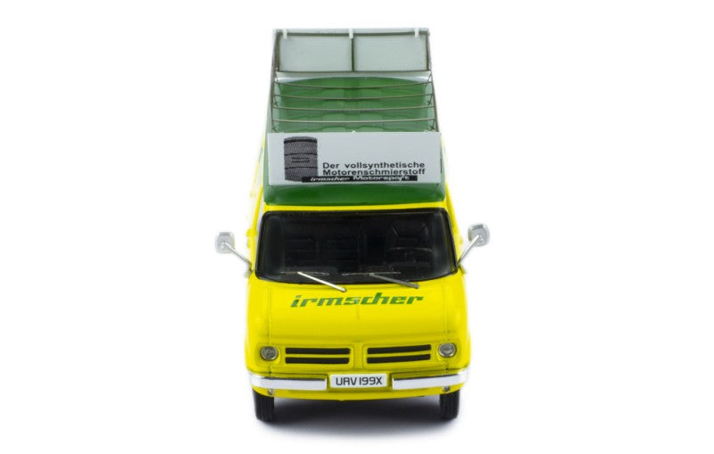 IXO 1:43 Scale Diecast - 1973 Befdord CF Blitz Rally Assistance "Team Irmscher" - Yellow - RAC419X.22