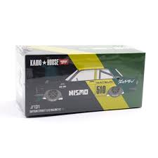 Mini GT 1:64 Scale Kaido House Datsun Street 510 Racing V2 - Black/Yellow/Green - KHMG131
