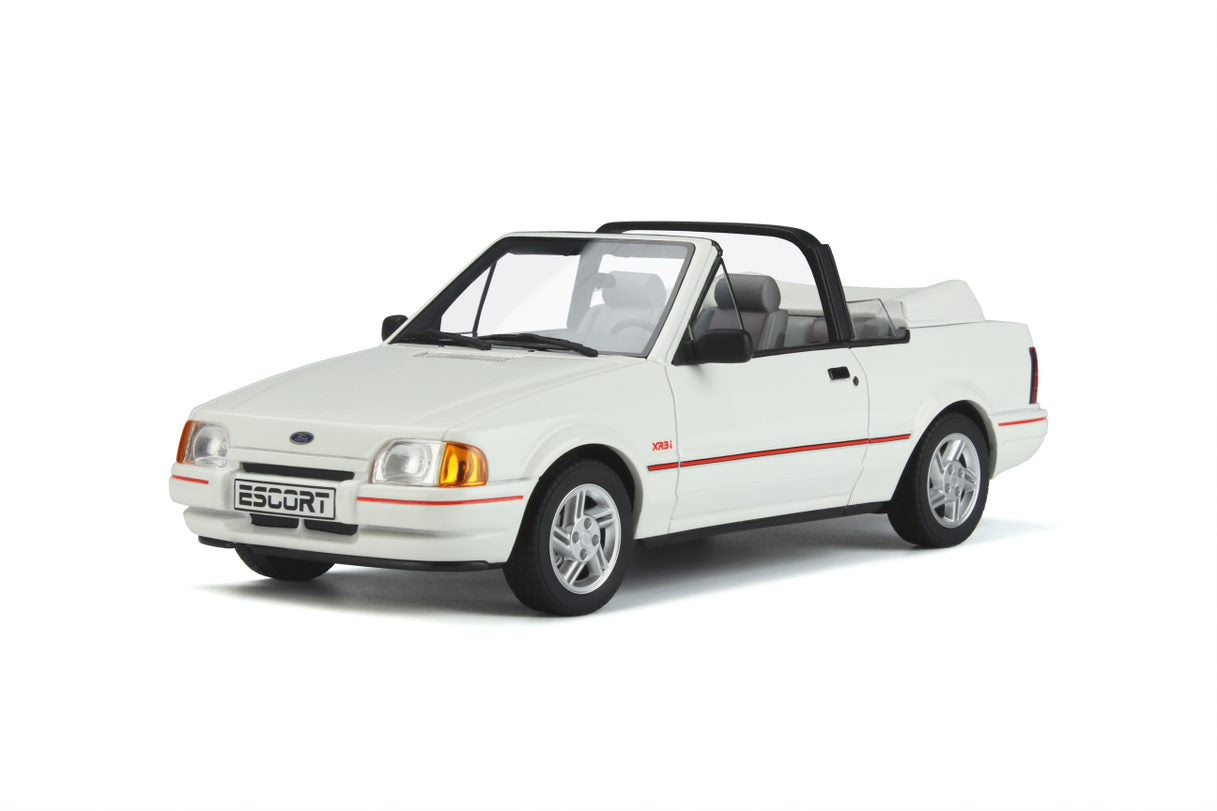 OTTO 1:18 Scale Resin - Ford Escort XR3i Mk4 Convertible, White - OT398
