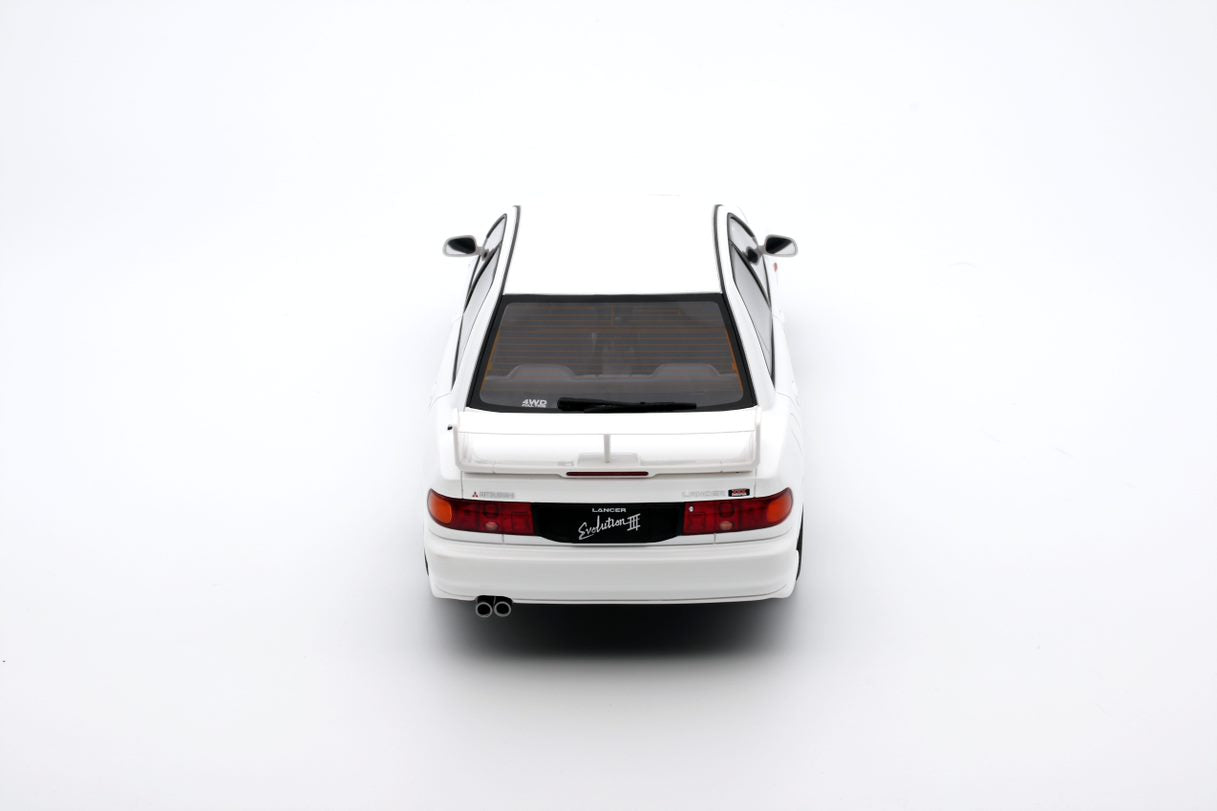 OTTO 1:18 Scale Resin Model Car - 1995 MITSUBISHI LANCER EVO III, WHITE - (OT1065)