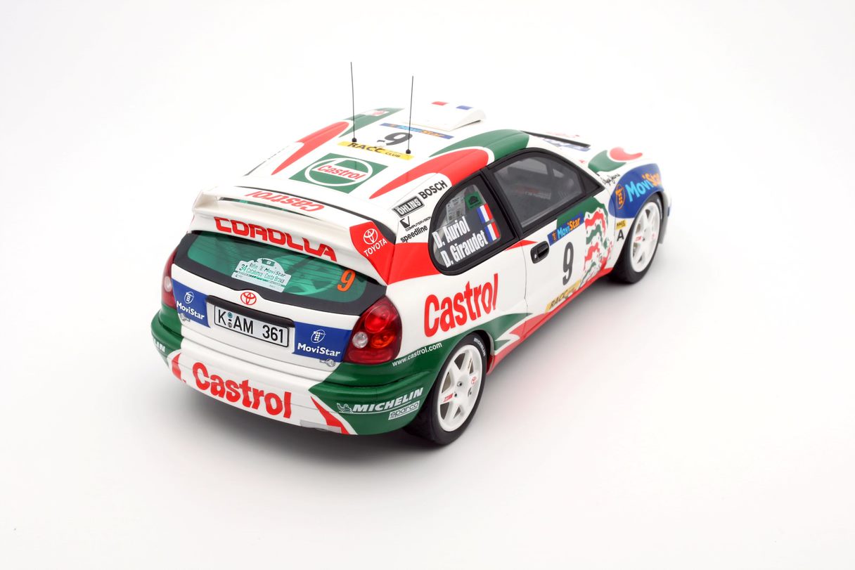 OTTO 1:18 - 1998 TOYOTA COROLLA WRC D. AURIOL, WHITE - OT1102