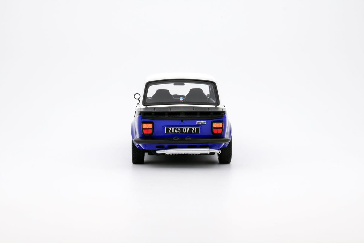 OTTO 1:18 Scale Resin Model Car - 1977 SIMCA 1000 RALLYE 2 SRT, BLUE/WHITE - (OT1063)