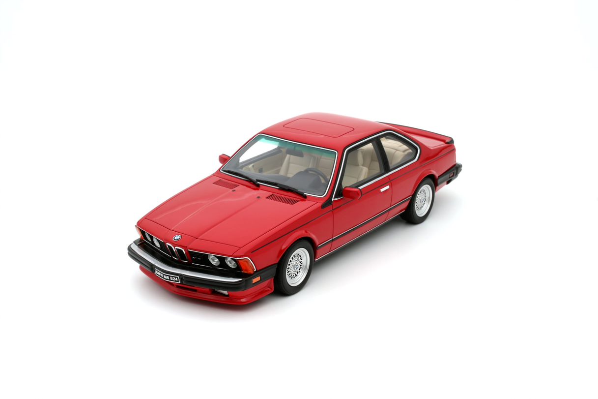 OTTO 1:18 Scale Resin Model Car - 1986 BMW E24 M6, RED - OT1018