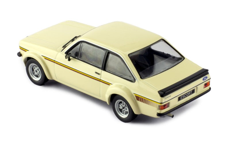 IXO 1:43 Scale Diecast Model Car - 1975 Ford Escort Mk2 RS 1800, Beige - CLC538N.22