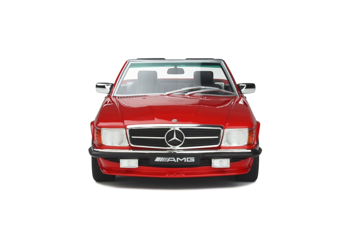OTTO 1:18 Scale Resin Model Car - Mercedes Benz R107 500 SL AMG - Red (OT962)