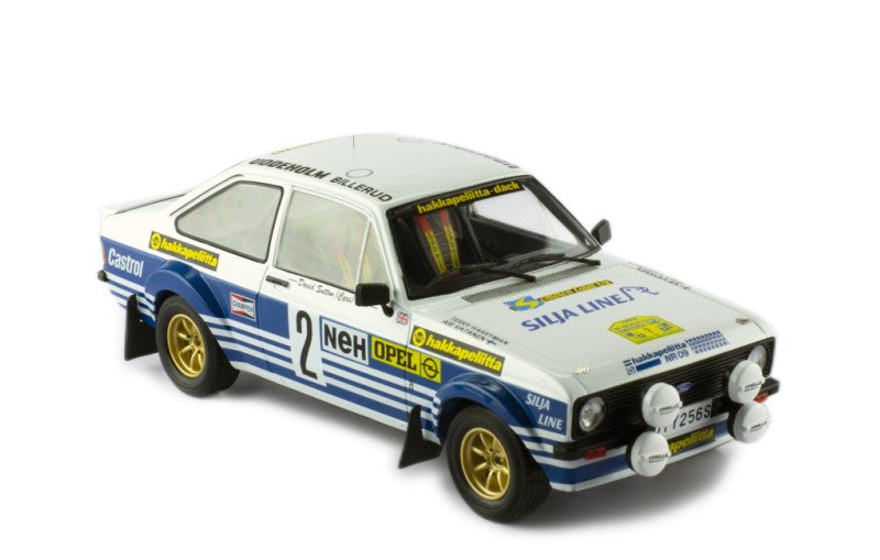 IXO 1:18 Ford Escort MK 2 RS 1800 #2 Rallye Sweden 1982 A.Vatanen/T.Harryman