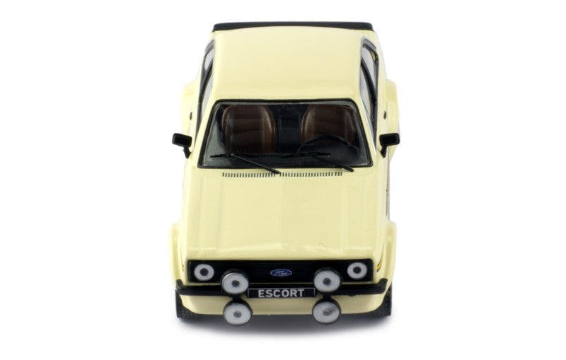 IXO 1:43 Scale Diecast Model Car - 1975 Ford Escort Mk2 RS 1800, Beige - CLC538N.22