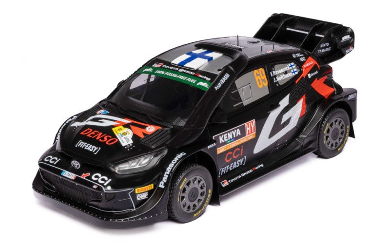 IXO 1:18 Diecast - Toyota Yaris Rally 1, #69 K.Rovanpera - J.Halttunen Winer Safari Rally Kenya 2024 - IXO18RMC206.22