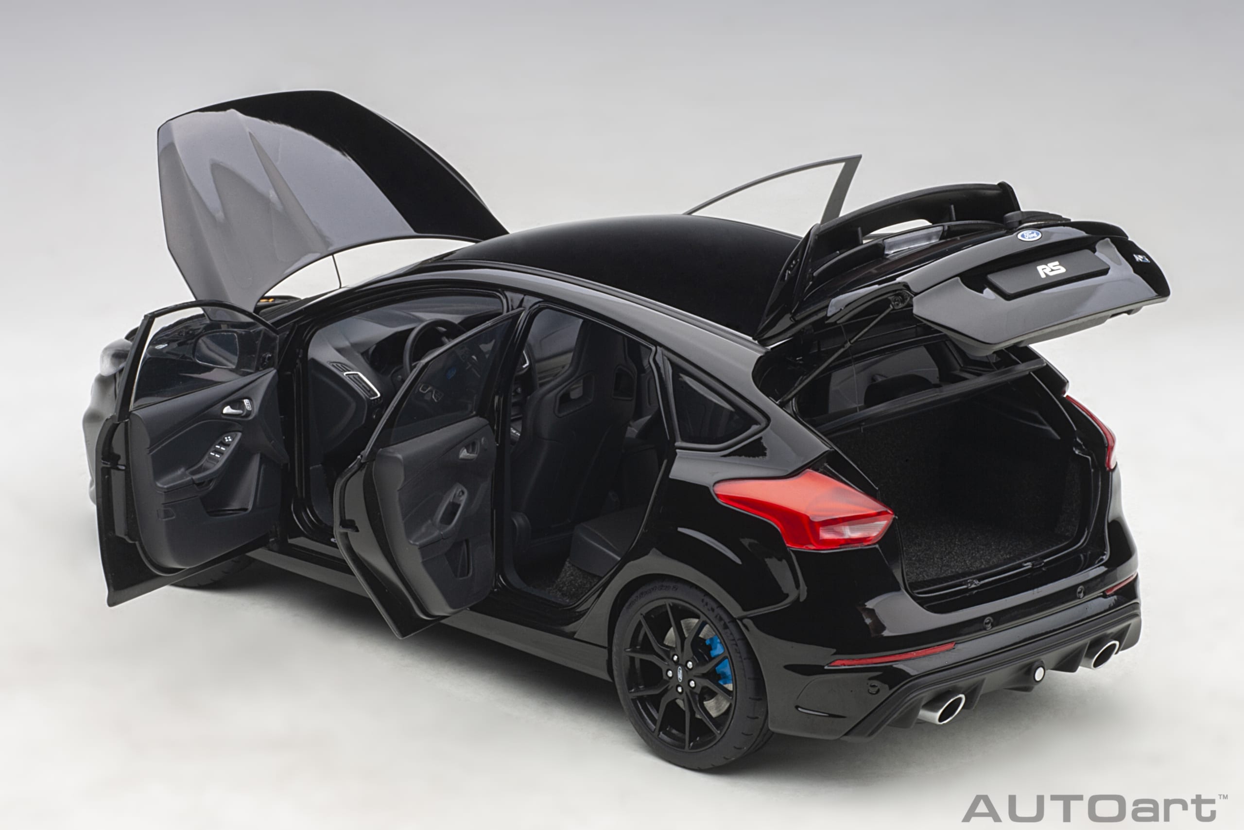 Autoart 1:18 Ford Focus RS 2016, Shadow Black, (full openings) 72952