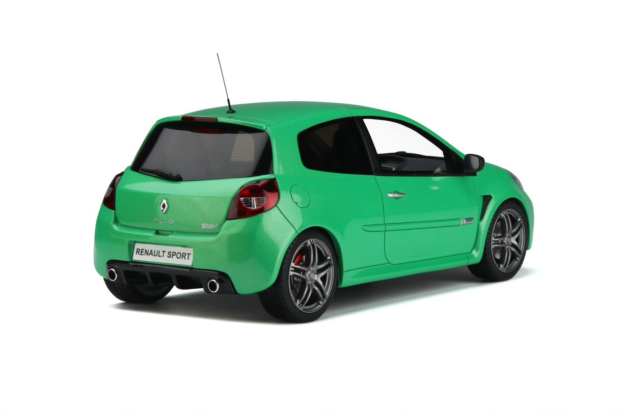 OTTO 1:18 Scale Resin Model Car - 2011 Renault Clio 3 Ph.2 RS, Alien Green (OT900)
