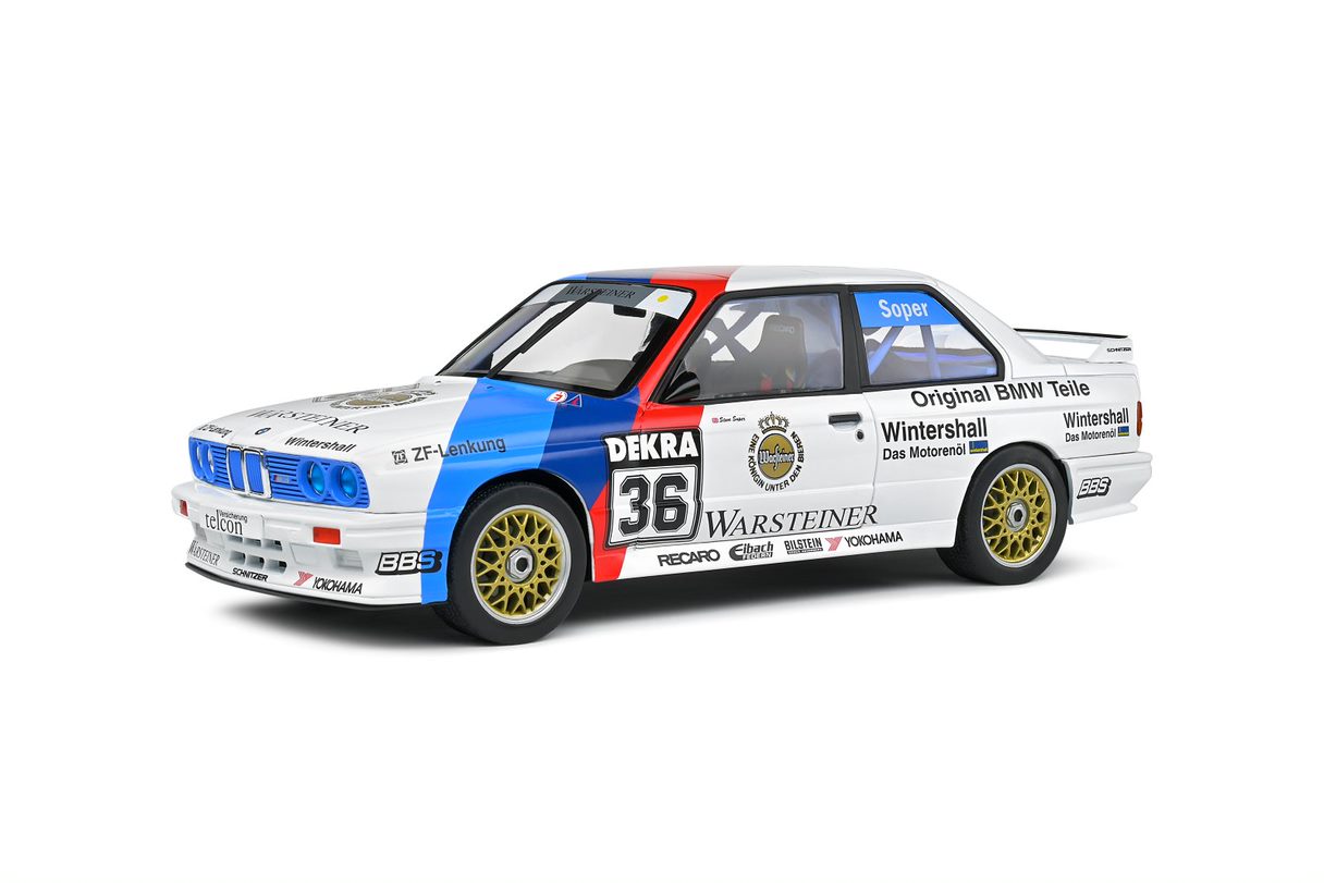 SOLIDO 1:18, 1989 BMW E30 M3 #36 Soper DTM - S1801524