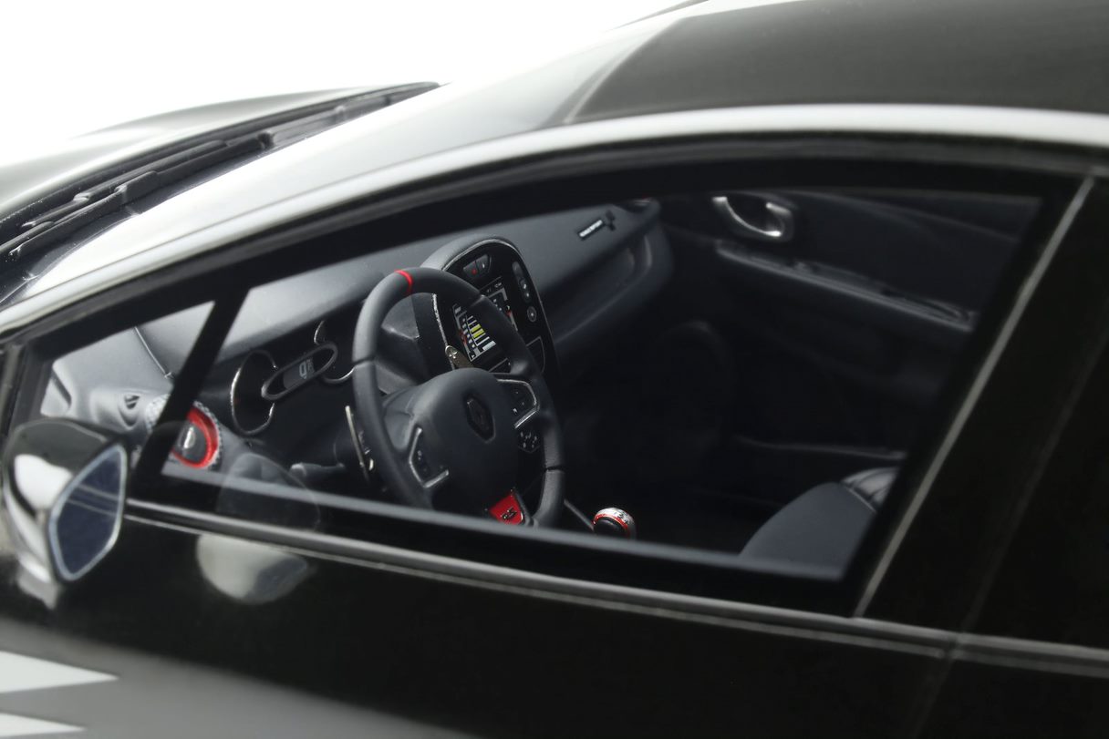 OTTO 1:18 Scale Resin Model Car - 2018 Renault Clio R.S. 18 , Black - OT946