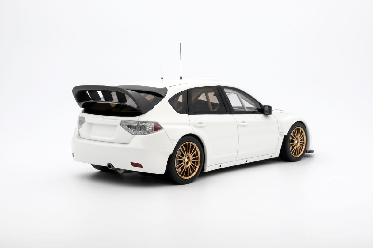 OTTO 1:18 Scale Resin Model Car - 2008 Subaru Impreza with Customised Parts, White - OT1037
