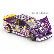 Mini GT 1:64 Kaido House - 1989 BMW M3 (E30) KAIDO KW V1, Purple - KHMG194