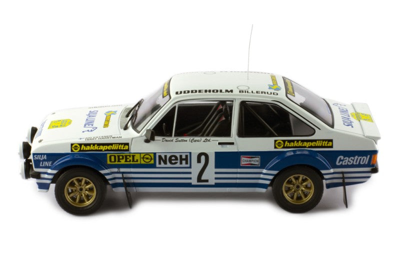 IXO 1:18 Ford Escort MK 2 RS 1800 #2 Rallye Sweden 1982 A.Vatanen/T.Harryman