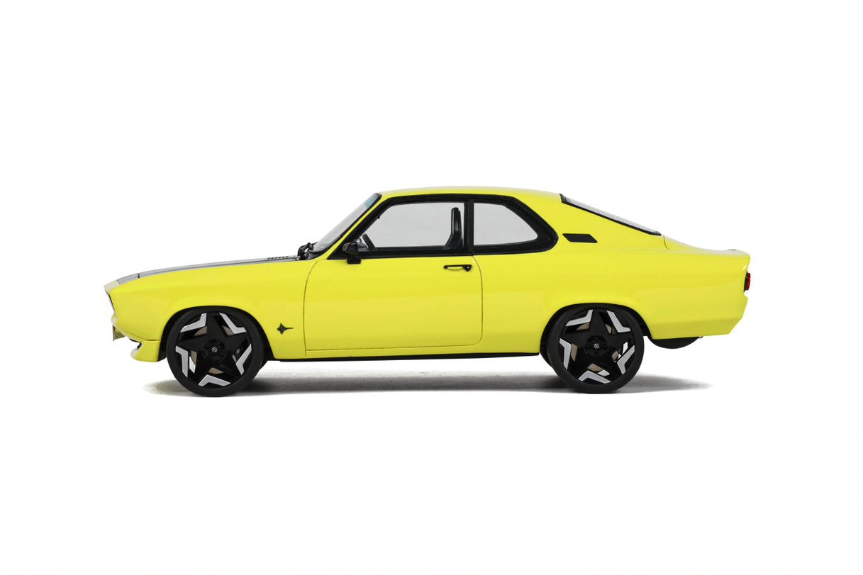 OTTO 1:18 Scale Resin Model Car - 2021 Opel Manta A Elektromod - Yellow (OT434)