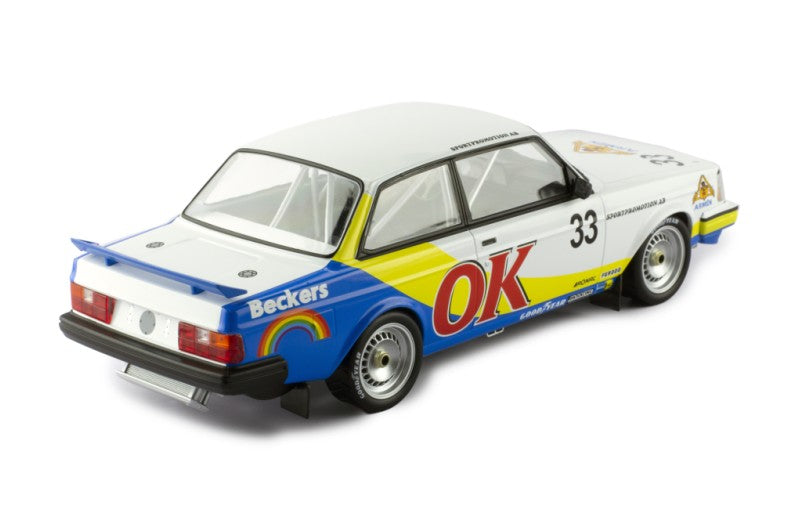 IXO 1:18 Diecast Model Volvo 240 Turbo #33 OK ETCC Zolder 1985 Andersson/Peterss